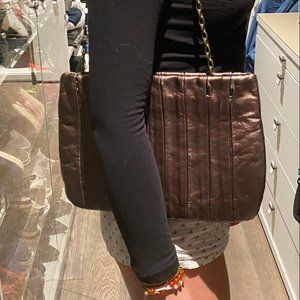 luca luca brown leather womens bag